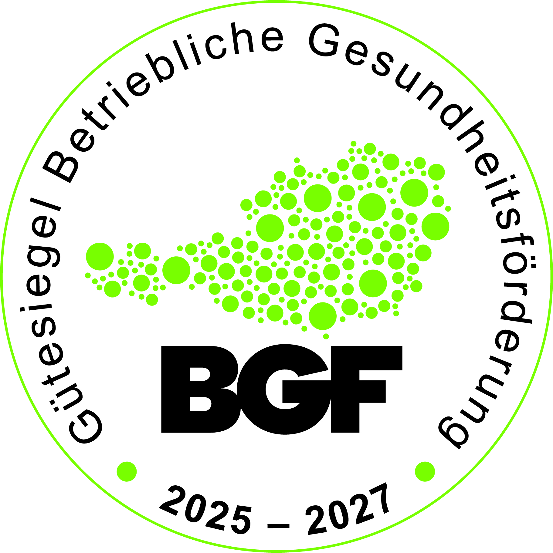 BGF Gütesiegel 2025 2027